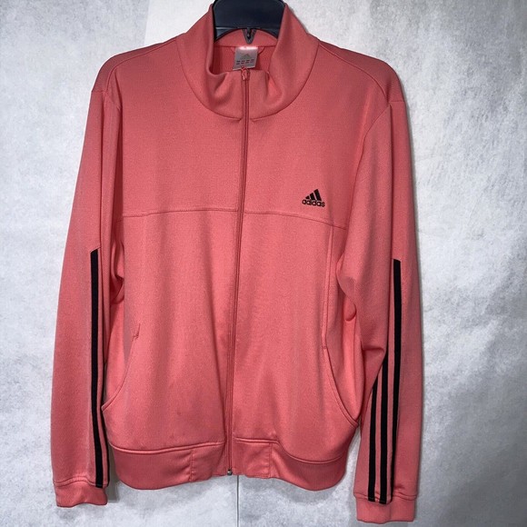 adidas Jackets & Coats Adidas Tracksuit Top Jacket Salmon Pink Size